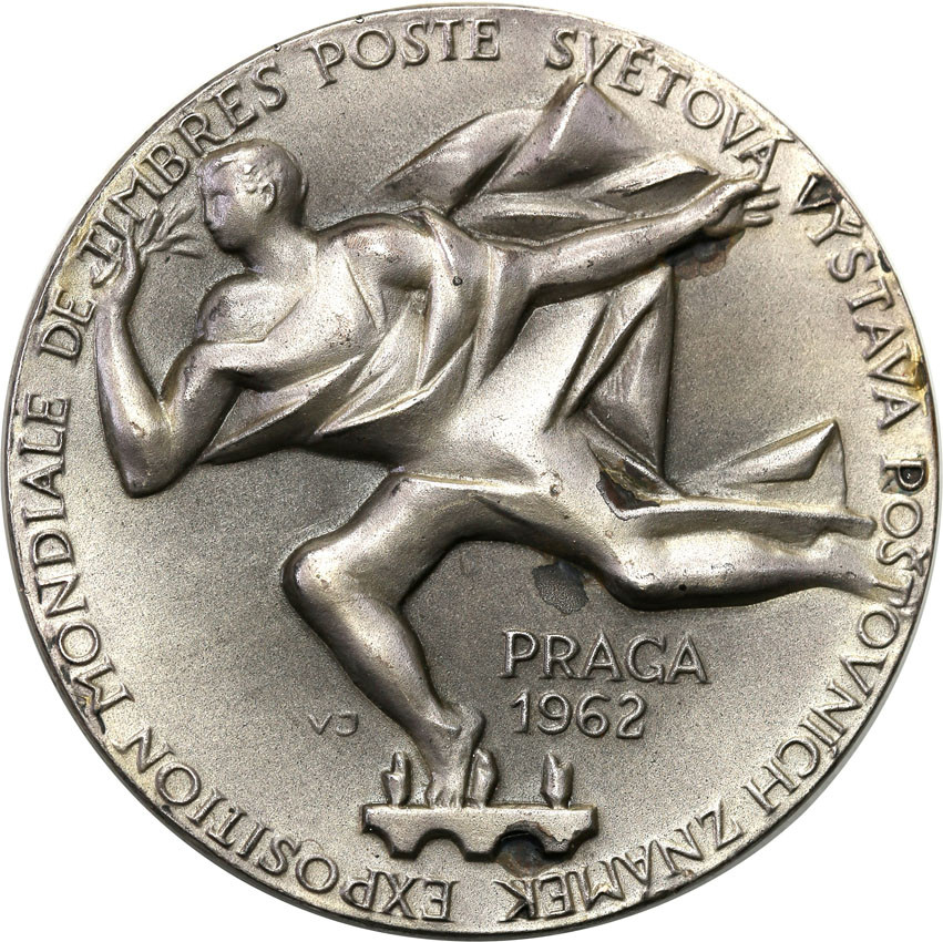 Czechosłowacja. Medal Wystaw Filatelistyczna 1962, Praga, srebro